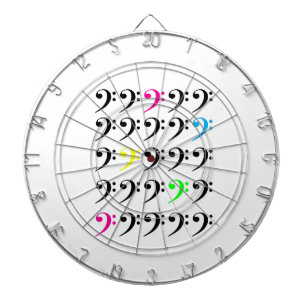 Farbenfroh Bass Clef Dartscheibe