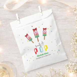 Farbenfroh, bereit zum Pop Eiscreme Babydusche Geschenktütchen