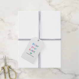 Farbenfroh "Bester Vater je" - Fun & Heartfelt Geschenkanhänger