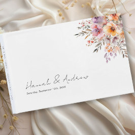 Farbenfroh, Blume Bouquet, Hochzeit Gästebuch