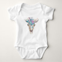 Farbenfroh Boho Floral Skull