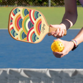Farbenfroh Boho Rainbow Pickleball Schläger