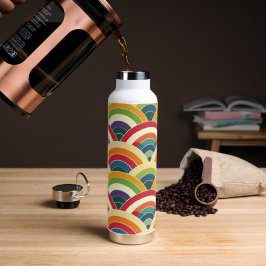 Farbenfroh Boho Rainbow Trinkflasche
