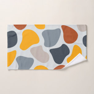 Farbenfroh, cool, trendig, modern, Bio geometrisch Handtuch