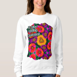 farbenfroh Daisy Bouquet Pattern Sweatshirt