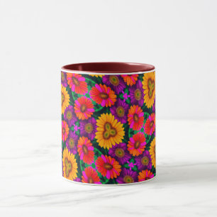farbenfroh Daisy Bouquet Pattern Tasse