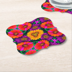 farbenfroh Daisy Bouquet Pattern Untersetzer