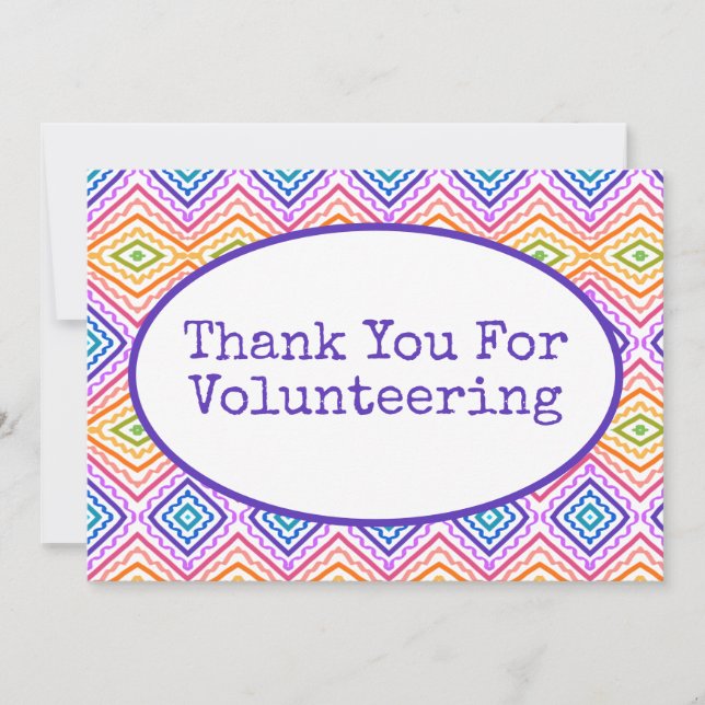 farbenfroh dankeskarte (Vorderseite)