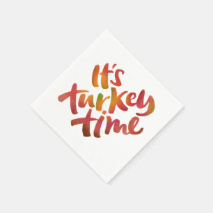 Farbenfroh - das türkisfarbene Abendessen am Ernte Serviette