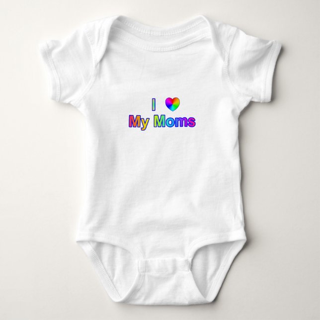 Farbenfroh, dass ich meine Mamas höre Baby Strampler (Vorderseite)