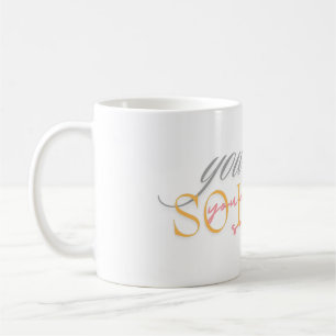 farbenfroh, dass man so geliebt ist kaffeetasse