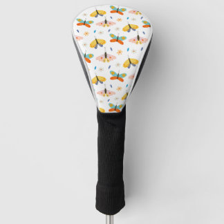 Farbenfroh dekoriertes Schmetterlingsmuster Golf Headcover