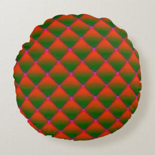 Farbenfroh digitales 3D-Design Rundwurfkissen (16 Rundes Kissen