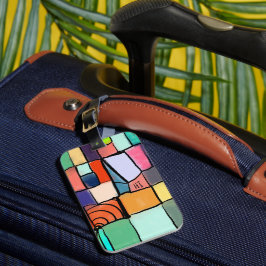 farbenfroh, fröhlich, einladend, hell gepäckanhänger