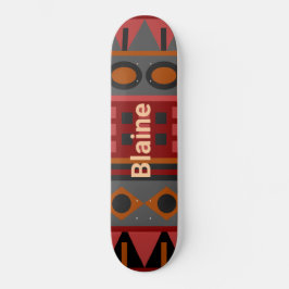 farbenfroh Funky Pattern Skateboard