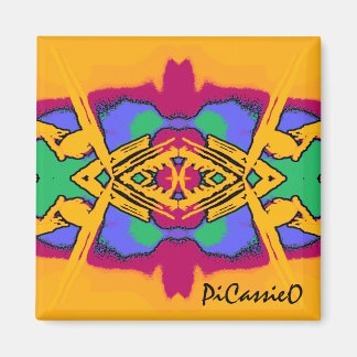 Farbenfroh Geo Diamond Design Magnet