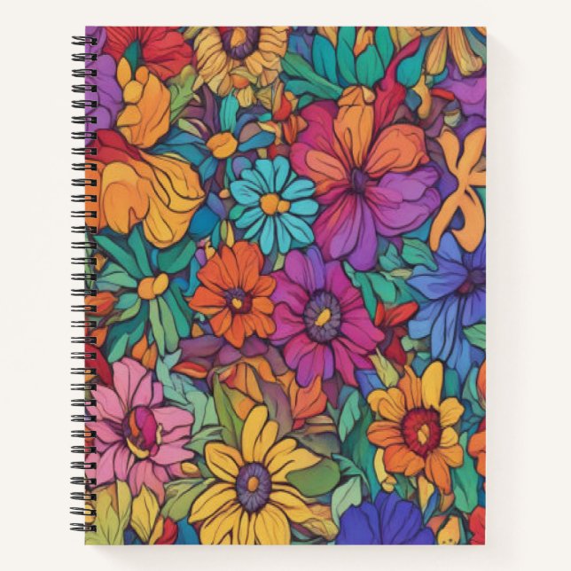 Farbenfroh geschmolzenes Gold #52 - Spiral-Noteboo Notizbuch (Vorderseite)