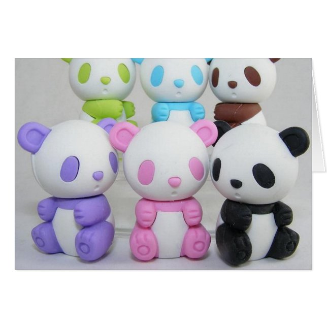 farbenfroh Girly Japanese Anime Kawaii Panda (Vorderseite (Horizontal))
