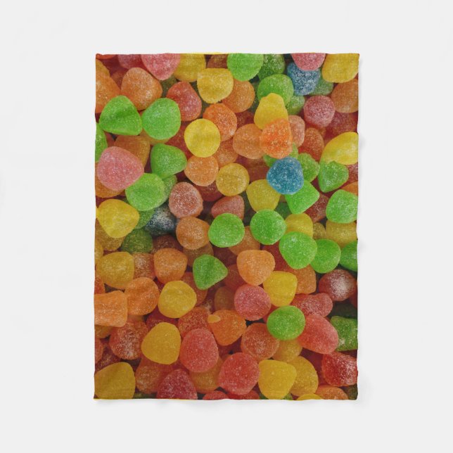 Farbenfroh Gumdrops, sonderbar Fleecedecke (Vorderseite)