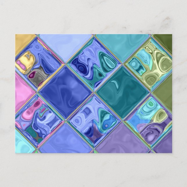 Farbenfroh hell einzigartig und individuell anpass postkarte (Vorderseite)