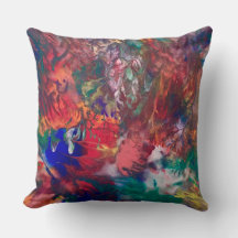 Farbenfroh Hippie Rainbow Boho Throw Kissen Lumbar