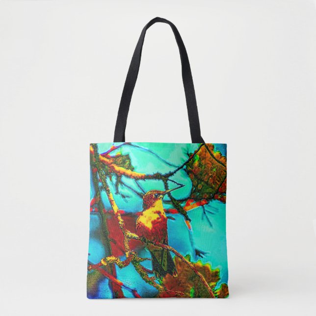 Farbenfroh Hummingbird Tasche (Vorderseite)