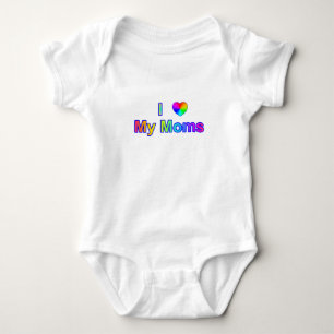 Farbenfroh Ich höre meine Mamas Baby Strampler