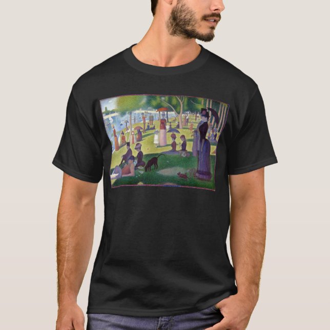 Farbenfroh Iconic Georges Seurat La Grande Jatte T-Shirt (Vorderseite)