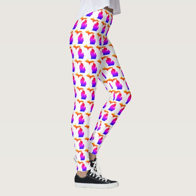 Farbenfroh im Herzen der Großen Seen Leggings (Rechts)