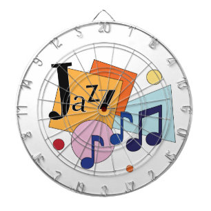 Farbenfroh Jazz Modernes Art Design Dartscheibe