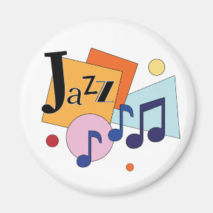 Farbenfroh Jazz Modernes Art Design Magnet