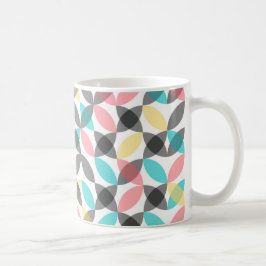 Farbenfroh, modern, fröhlich kreisförmig geometris kaffeetasse