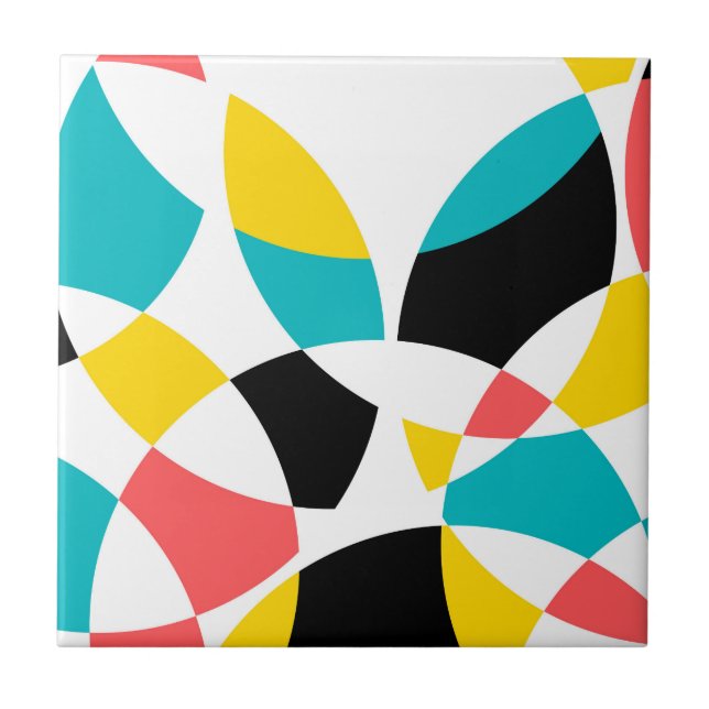 Farbenfroh, modern, trendig, cool, einzigartig run fliese (Vorderseite)