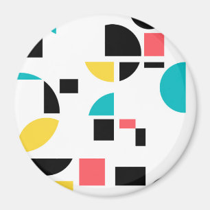 Farbenfroh, modern, trendig, lustig, fröhlich geom magnet