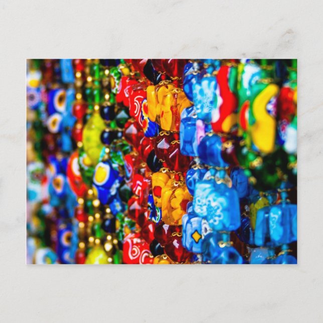 farbenfroh Murano Postkarte (Vorderseite)