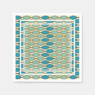 Farbenfroh Napkin mit afrikanischem Stoffmuster Serviette