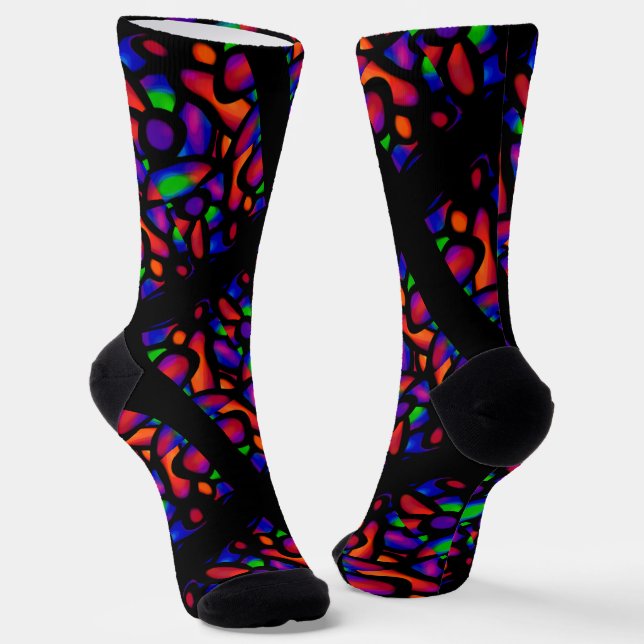Farbenfroh! Neon Art Socken (Gewinkelt)