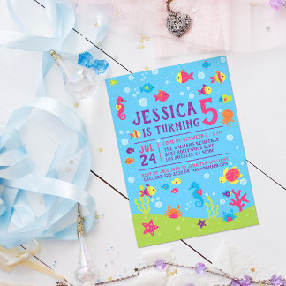 Farbenfroh Niedlich unter dem Kindergeburtstag Par Einladung