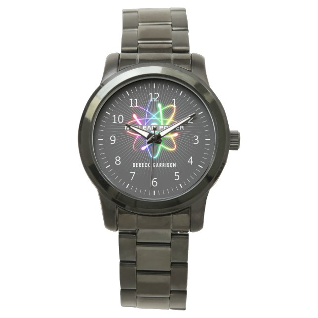 Farbenfroh | NUKLEARER POWER Armbanduhr (Vorderseite)