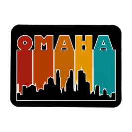 Farbenfroh Omaha Nebraska Retro Sunset Magnet