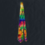 Farbenfroh Psychedelic Abstrakt Rainbow Krawatte<br><div class="desc">Dieser Hals-Krawatte weist ein farbenfrohes psychedelisches gefärbte Krawatte-Muster eines Regenbogenfarben-Gemäldes auf schwarzem Hintergrund auf.</div>