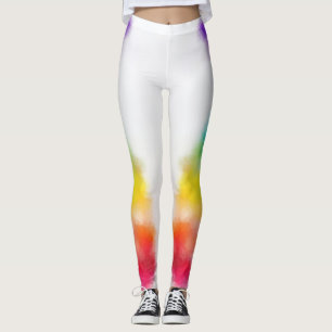 Farbenfroh Rosa Blau Grün Gelb Moderne Elegant Leggings