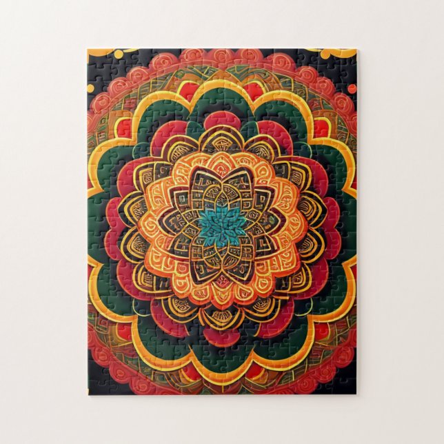 farbenfroh, schön Mandala (Vertikal)
