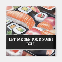 Farbenfroh Sushi "Lass mir deine Sushi-Rolle sehen