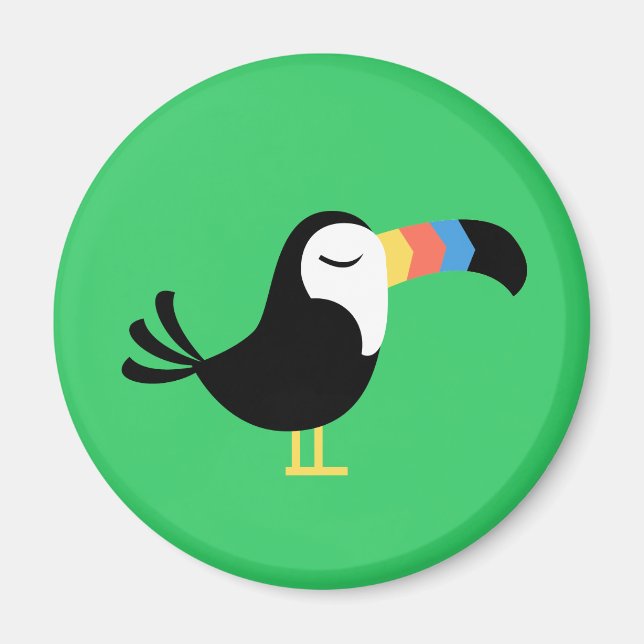 Farbenfroh Toucan Magnet (Vorne)