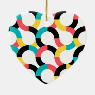 Farbenfroh, trendig, fröhlich, lustig, modern geom keramik ornament