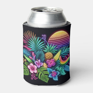 Farbenfroh, tropisch/hawaiisch dosenkühler