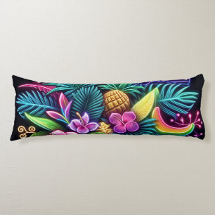 Farbenfroh, tropisch/hawaiisch seitenschläferkissen