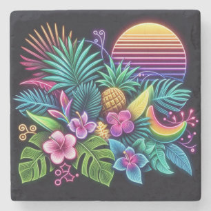 Farbenfroh, tropisch/hawaiisch steinuntersetzer