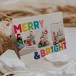 Farbenfroh und hell geklappt drei Foto Feiertagskarte<br><div class="desc">Genießen Sie die Freude und die Magie der Urlaubssaison mit dieser einzigartigen und festlichen, bunten, fröhlichen und leuchtend gefalteten Drei-Foto-Urlaubskarte. Das einfache, aber lustige Design zeichnet sich durch eine Rot-, Grün-, Gelb-, Blau-, Orange- und Rosa-Farbpalette aus, die eine lebhafte und fröhliche Atmosphäre schafft. Die kreative und minimalistische Herangehensweise mit fett...</div>